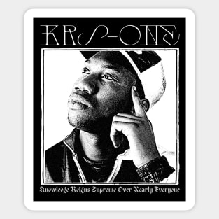 KRS-ONE  \\/\ Old School Hip Hop Sticker